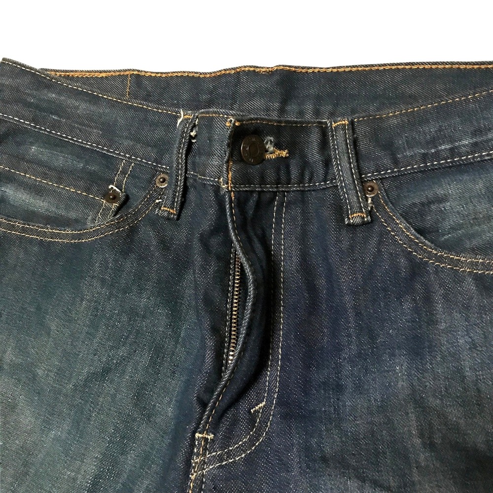 Levis 511 Slim Fit Jeans Mens 34x34 Dark Wash Denim Pants 04511-1507 - Picture 3 of 4